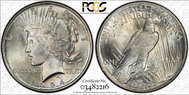 1924 $1 MS65