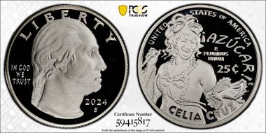 2024-S 25C Celia Cruz Silver PR69DCAM