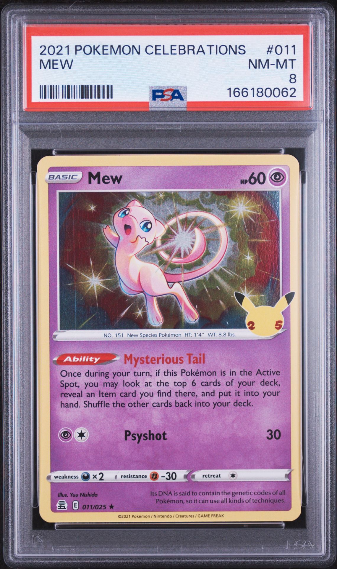 2021 Pokemon Celebrations Mew #011 Nm-Mt 8 front