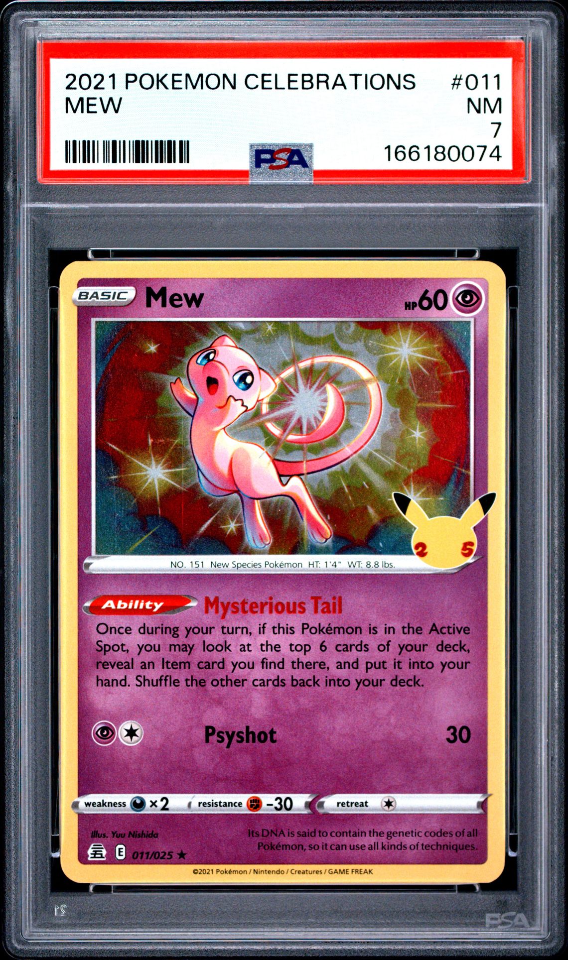 2021 Pokemon Celebrations Mew #011 Nm 7 front