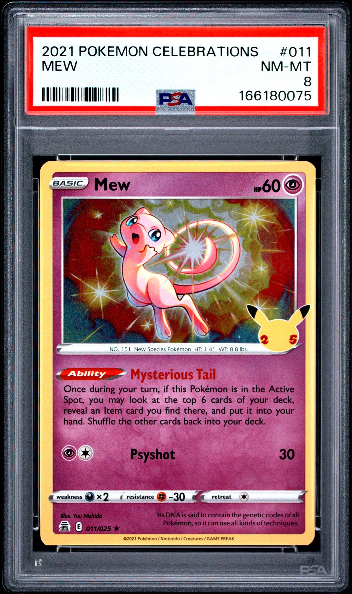 2021 Pokemon Celebrations Mew #011 Nm-Mt 8 front