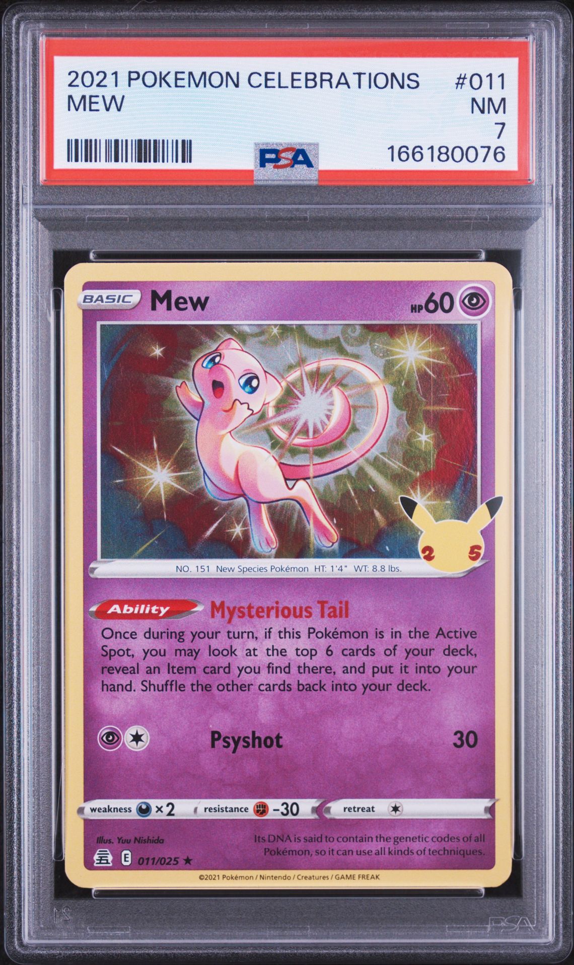 2021 Pokemon Celebrations Mew #011 Nm 7 front