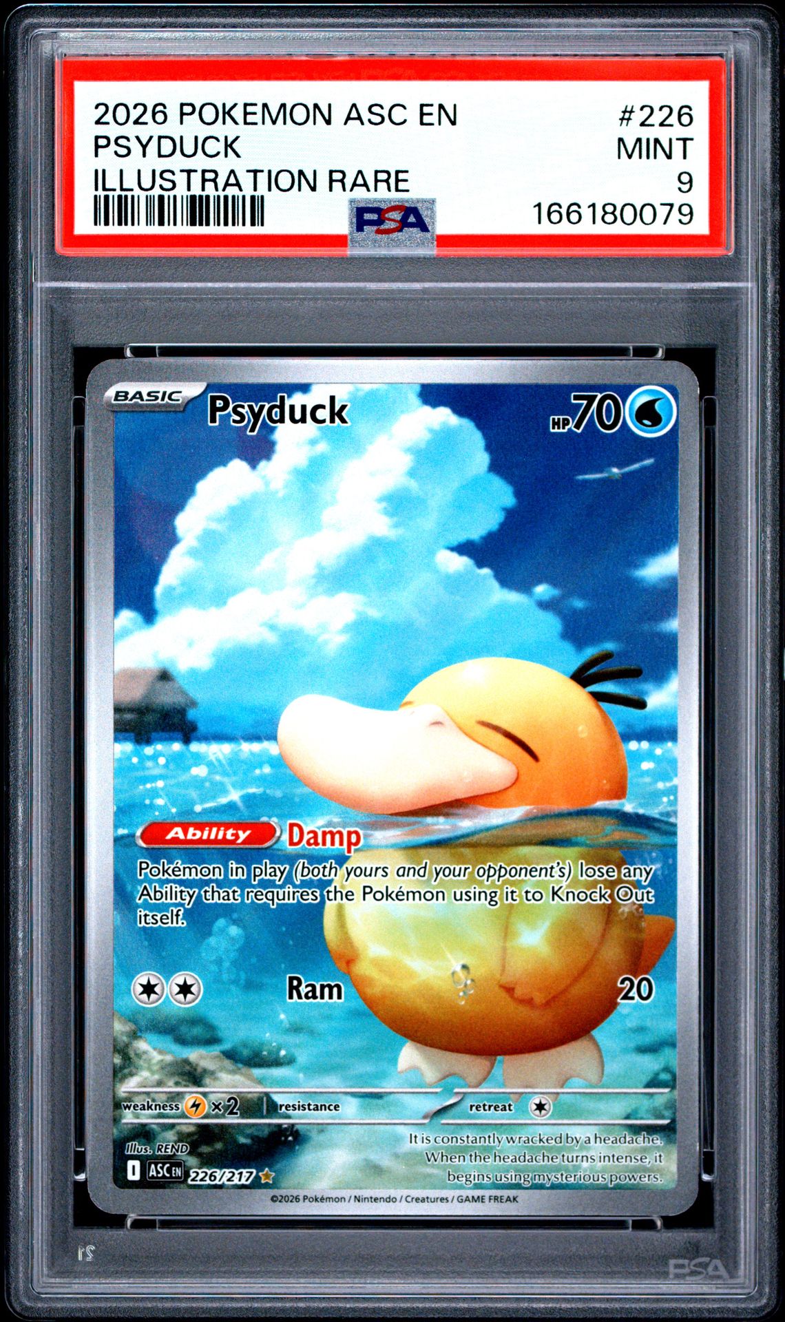 2026 Pokemon Asc En-Ascended Heroes Psyduck #226 (Illustration Rare) Mint 9 front
