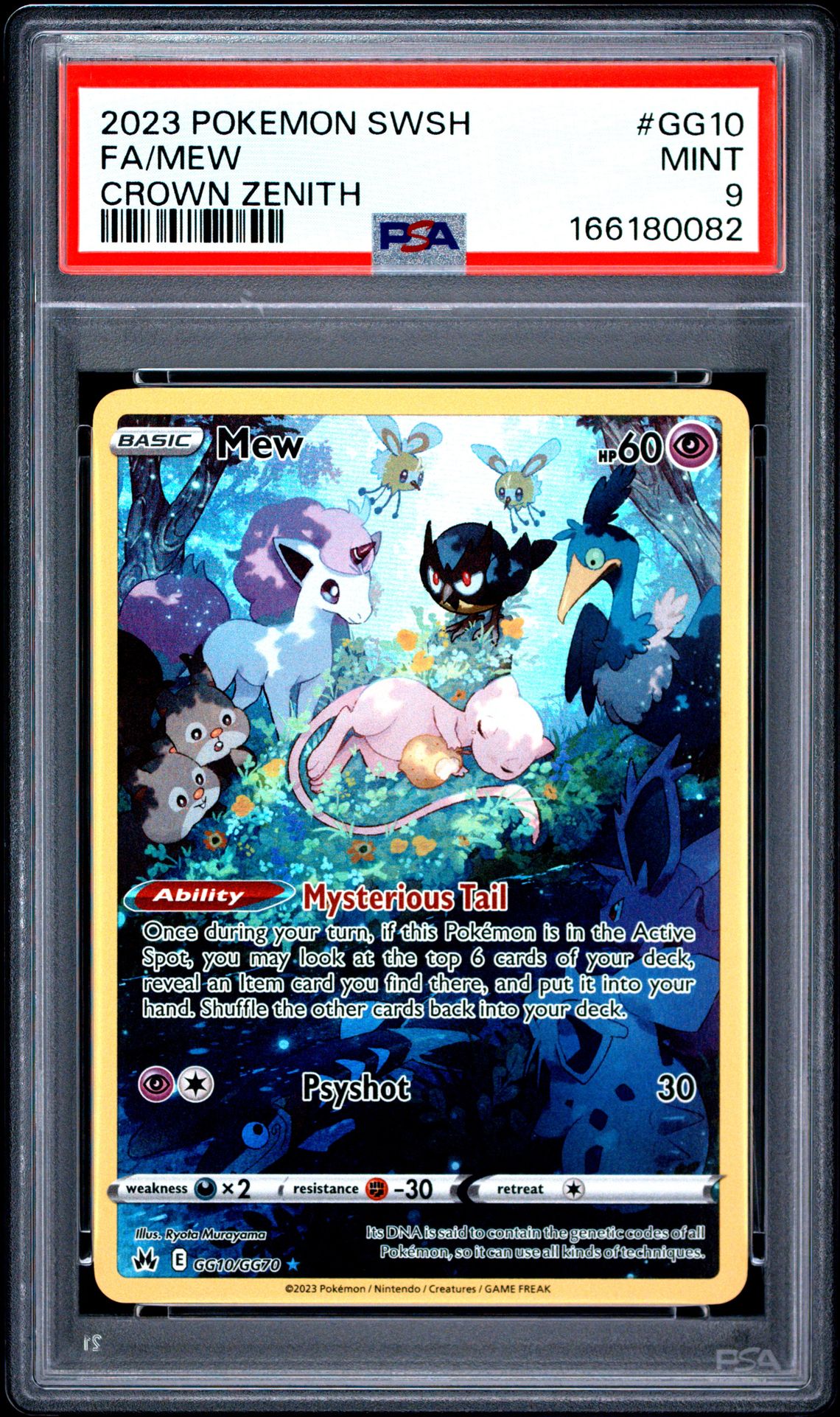 2023 Pokemon Sword And Shield Crown Zenith Fa/Mew #Gg10 (Crown Zenith) Mint 9 front