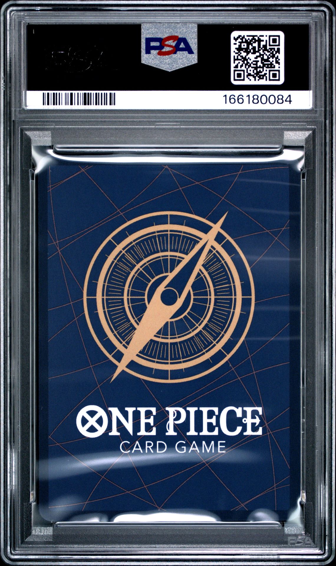 2025 One Piece Op10-Royal Blood Monkey D. Luffy #118 (Alternate Art) Gem Mt 10 back view - PSA certificate #166180084