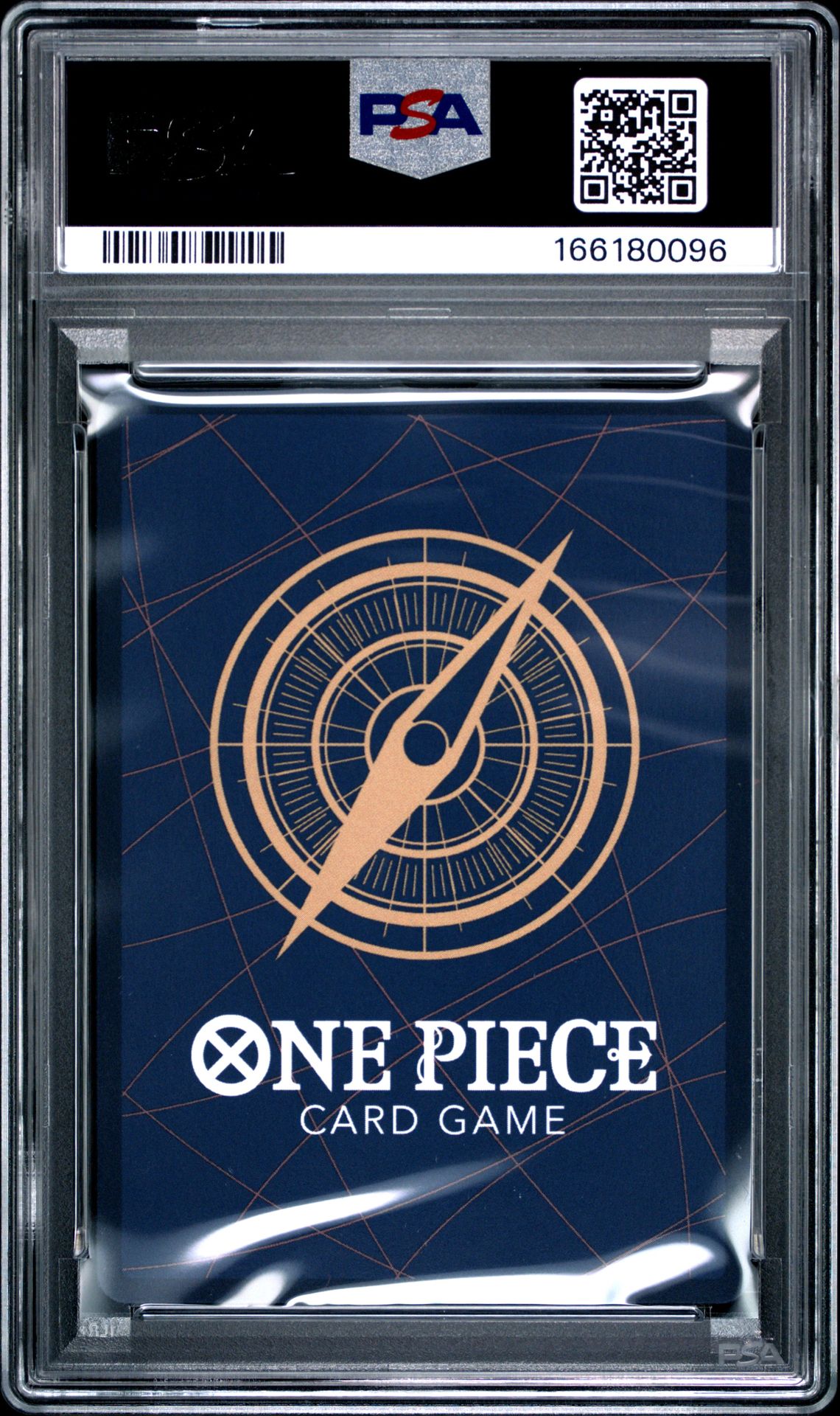 2025 One Piece Op11-A Fist Of Divine Speed Monkey D. Luffy #118 (Alternate Art) Gem Mt 10 back view - PSA certificate #166180096