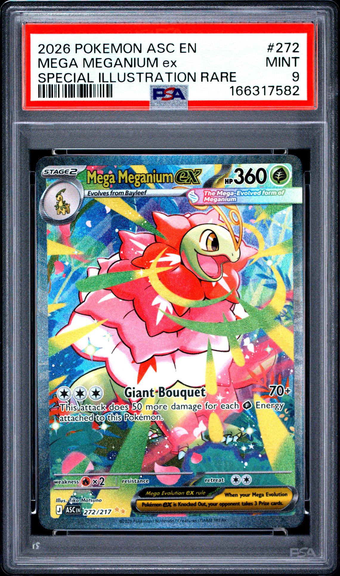 2026 Pokemon Asc En-Ascended Heroes Mega Meganium Ex #272 (Special Illustration Rare) Mint 9 front