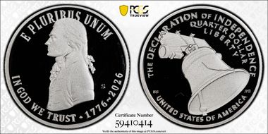 2026-S 25C Declaration of Independence Ag PR69DCAM