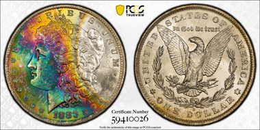 1883-O $1 MS63