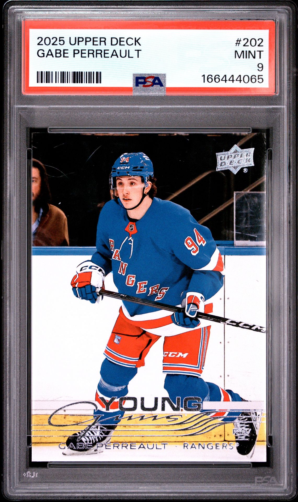 2025 Upper Deck Gabe Perreault #202 Mint 9 front