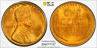1948-S 1C MS68RD