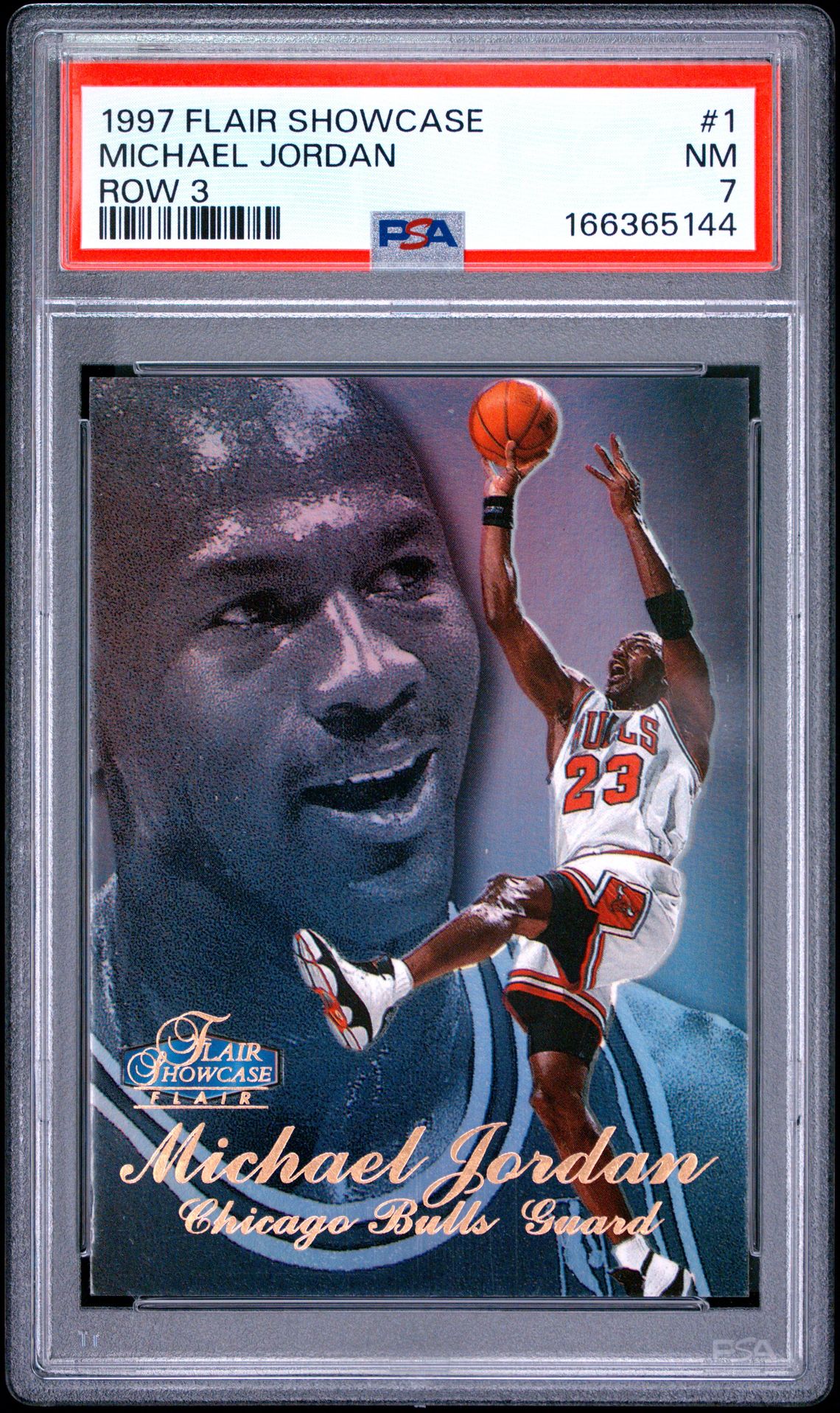 1997 Flair Showcase Michael Jordan #1 (Row 3) Nm 7 front
