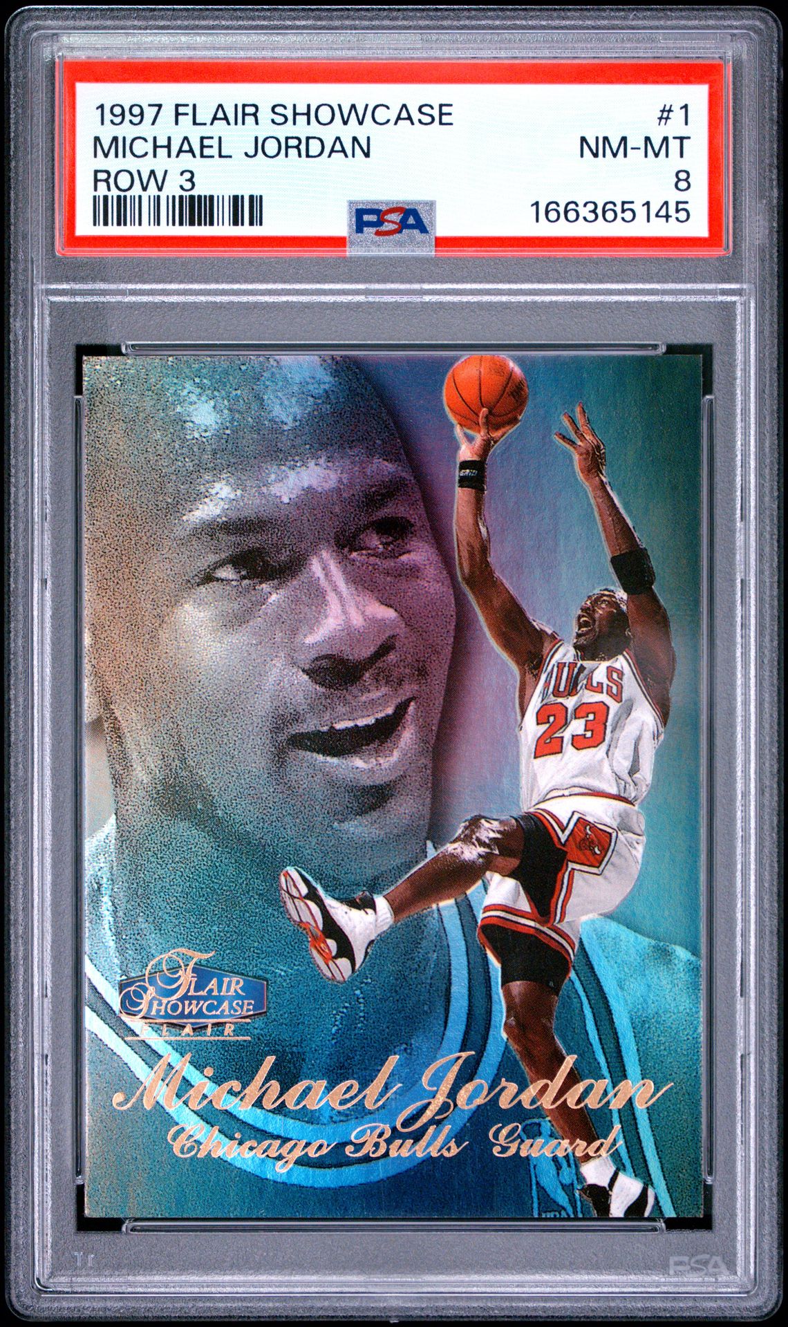 1997 Flair Showcase Michael Jordan #1 (Row 3) Nm-Mt 8 front