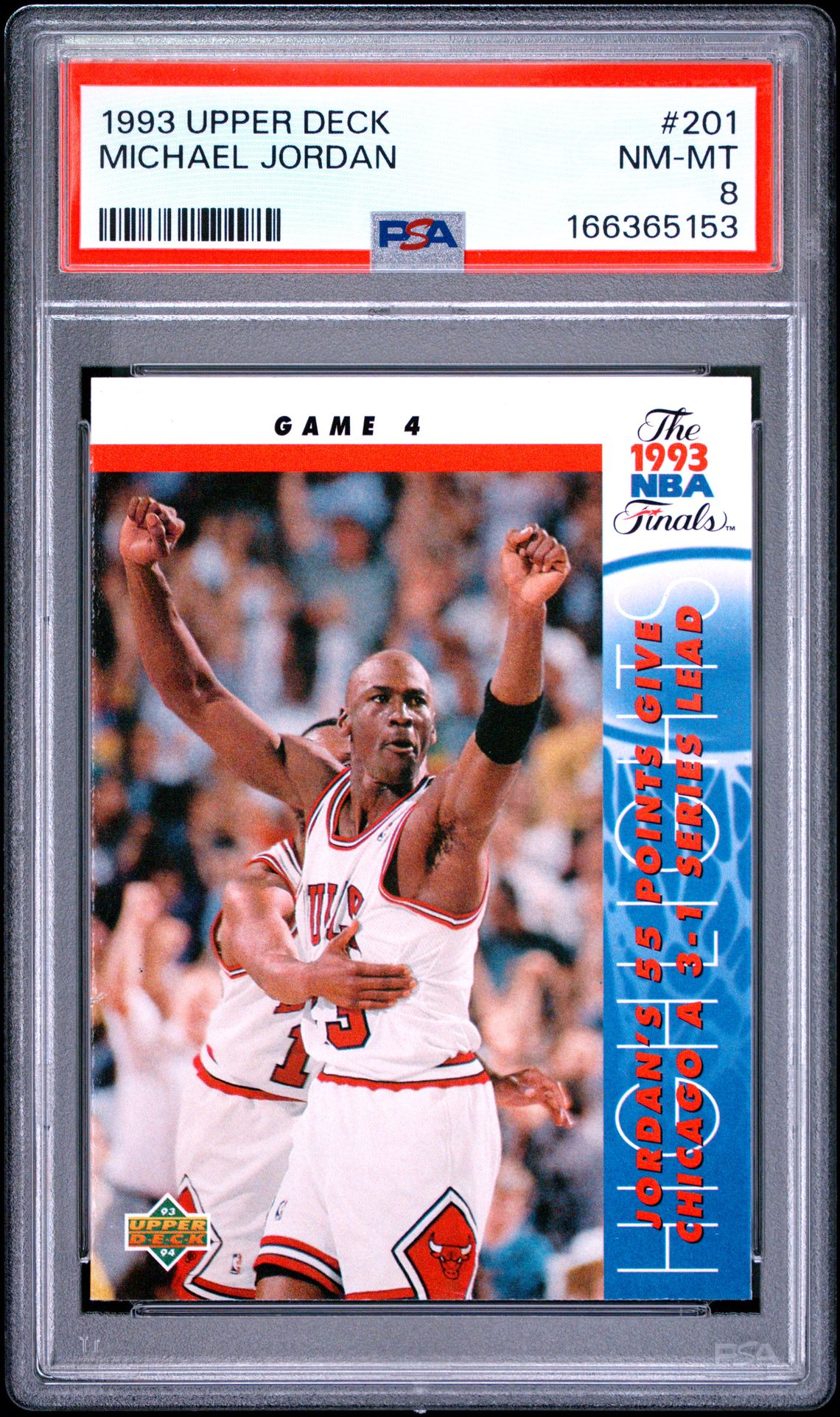 1993 Upper Deck Michael Jordan #201 Nm-Mt 8 front