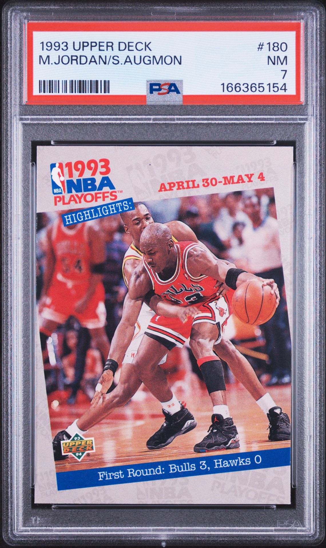 1993 Upper Deck M.jordan/S.augmon #180 Nm 7 front
