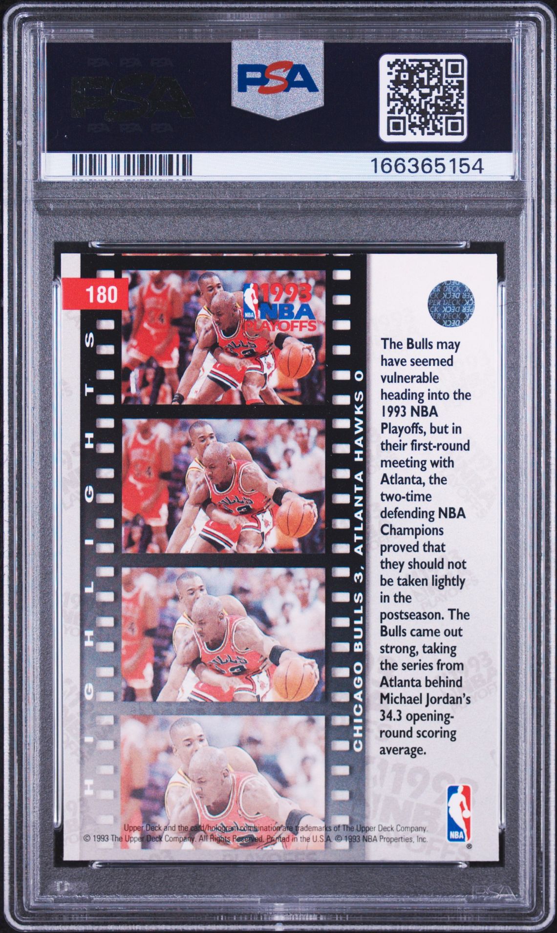 1993 Upper Deck M.jordan/S.augmon #180 Nm 7 back