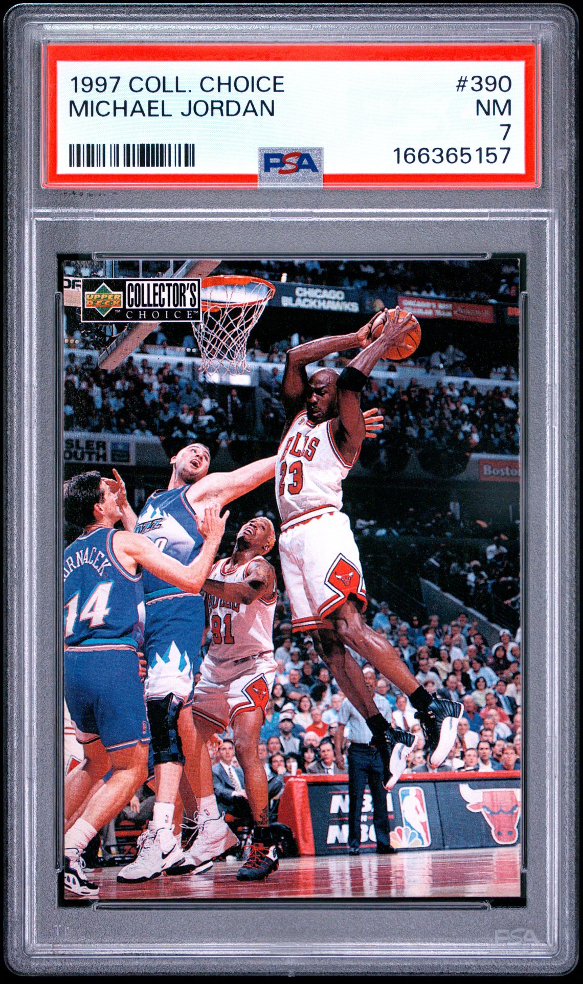 1997 Collector's Choice Michael Jordan #390 Nm 7 front