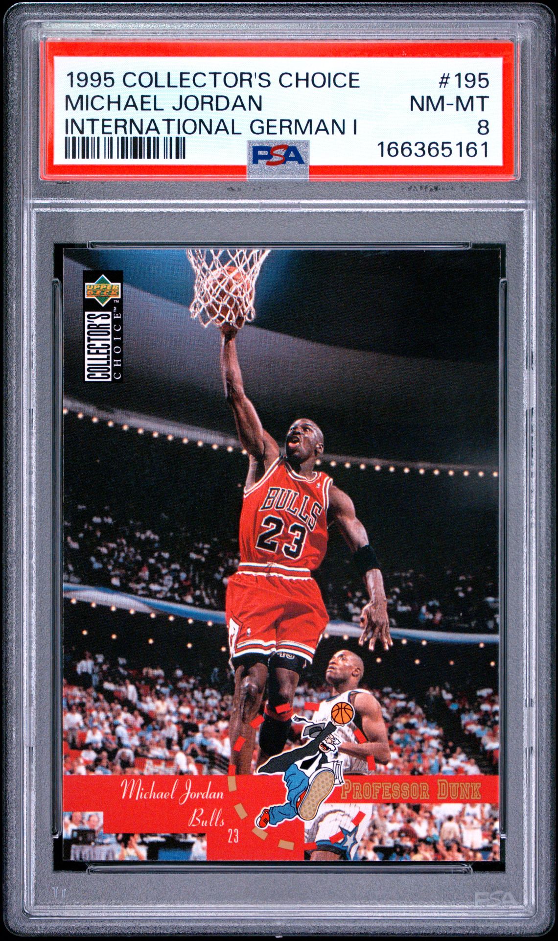 1995 Collector's Choice International German I Michael Jordan #195 (International German I) Nm-Mt 8 front