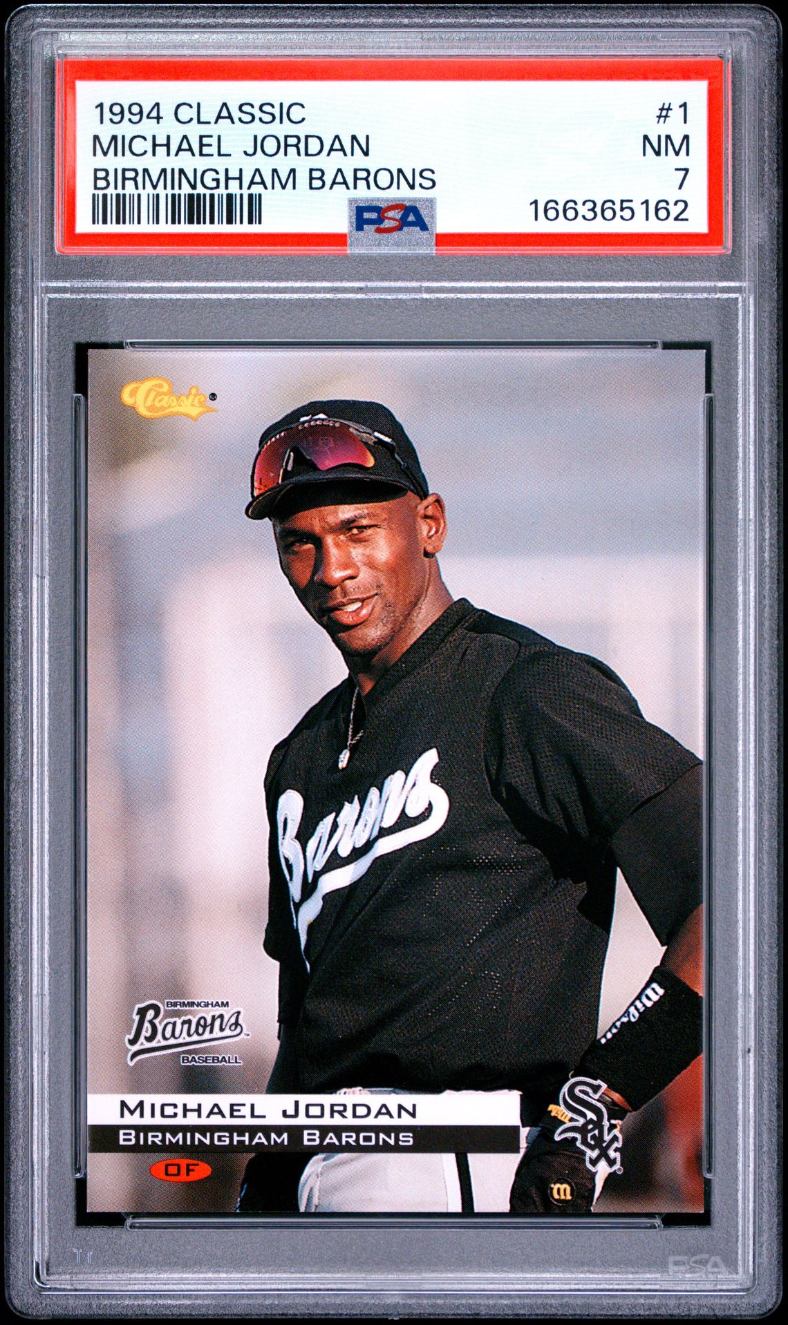 1994 Classic Michael Jordan #1 (Birmingham Barons) Nm 7 front