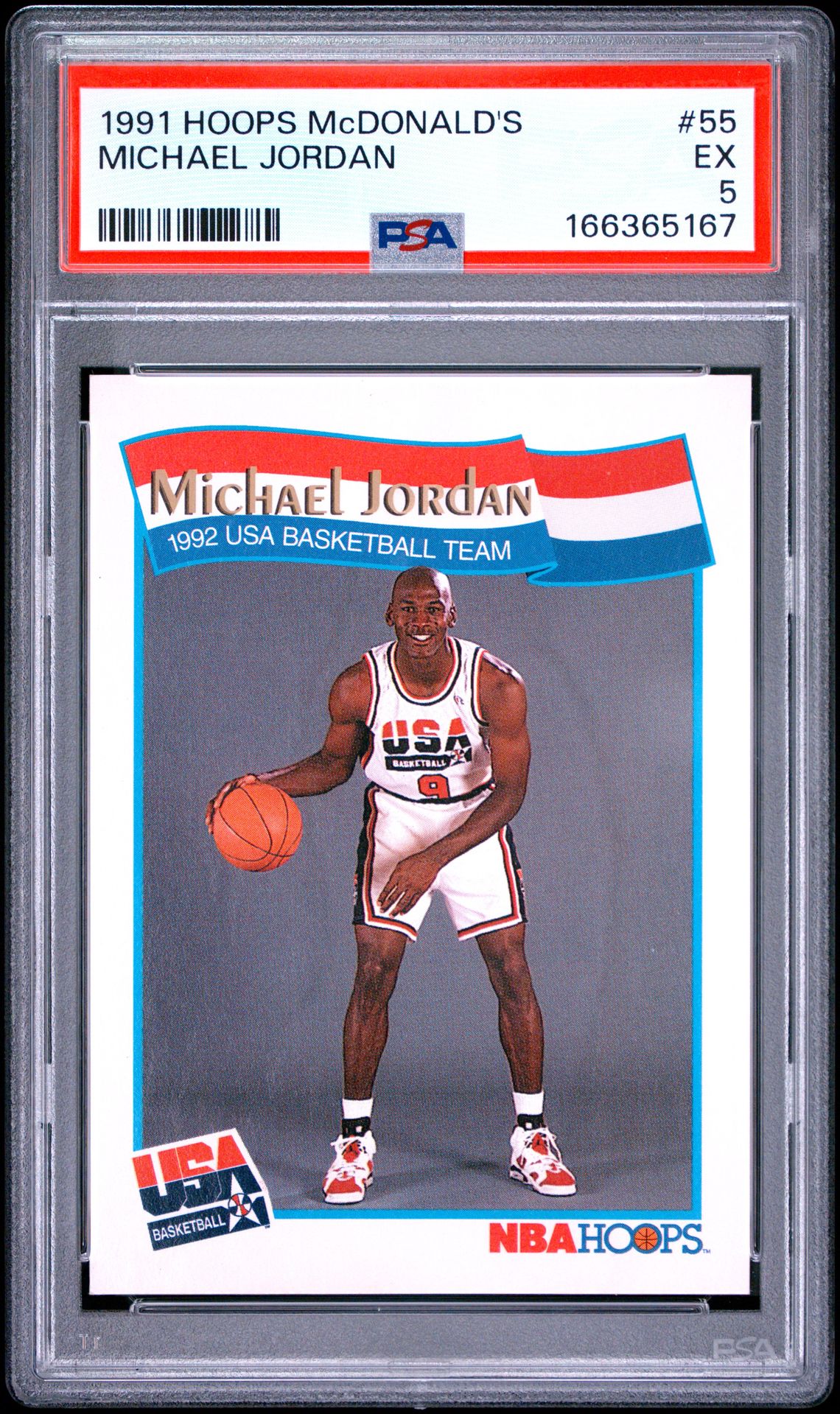 1991 Hoops Mcdonald's Michael Jordan #55 Ex 5 front