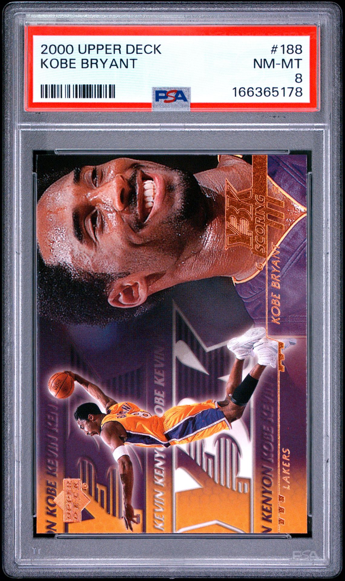 2000 Upper Deck Kobe Bryant #188 Nm-Mt 8 front