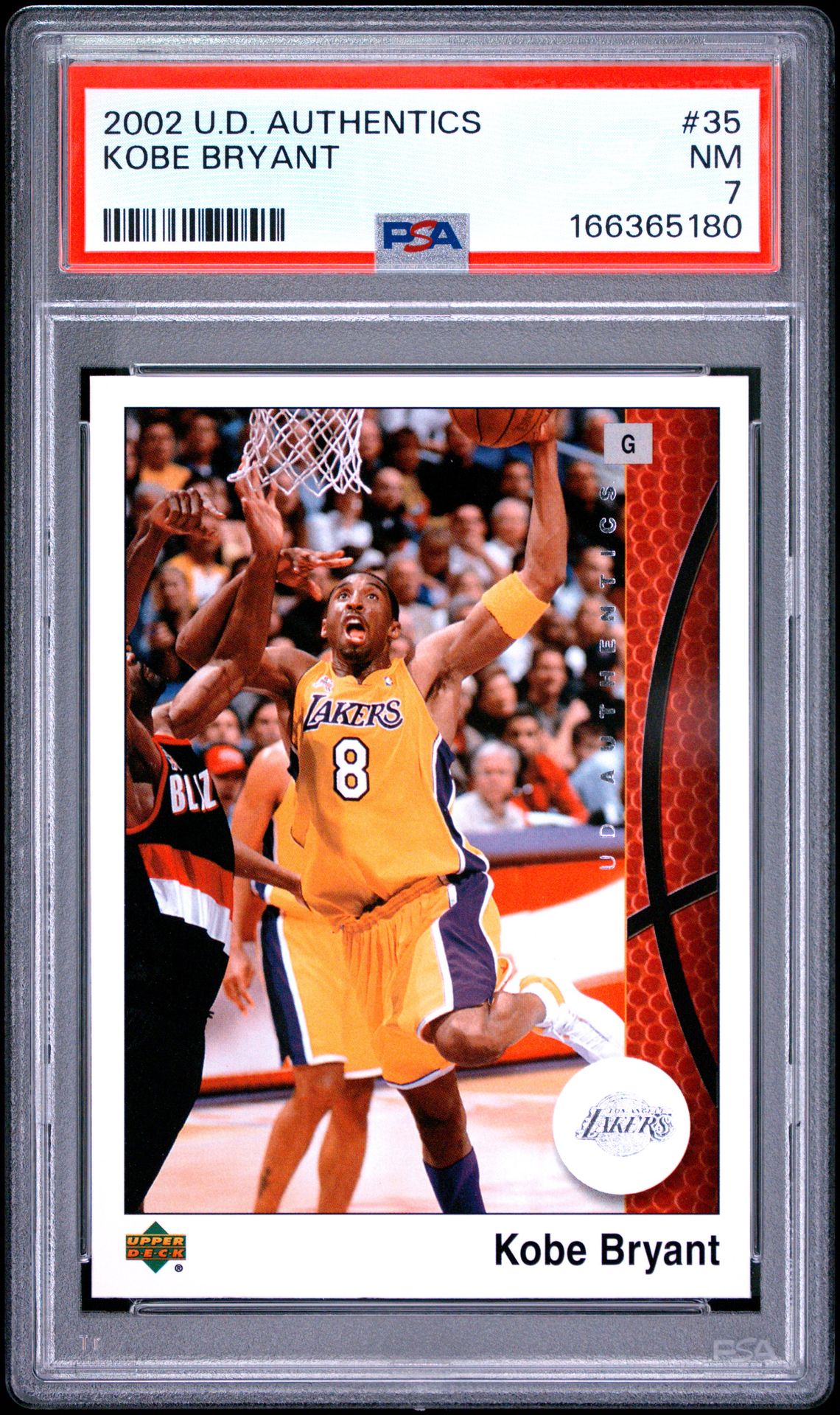 2002 Upper Deck Authentics Kobe Bryant #35 Nm 7 front