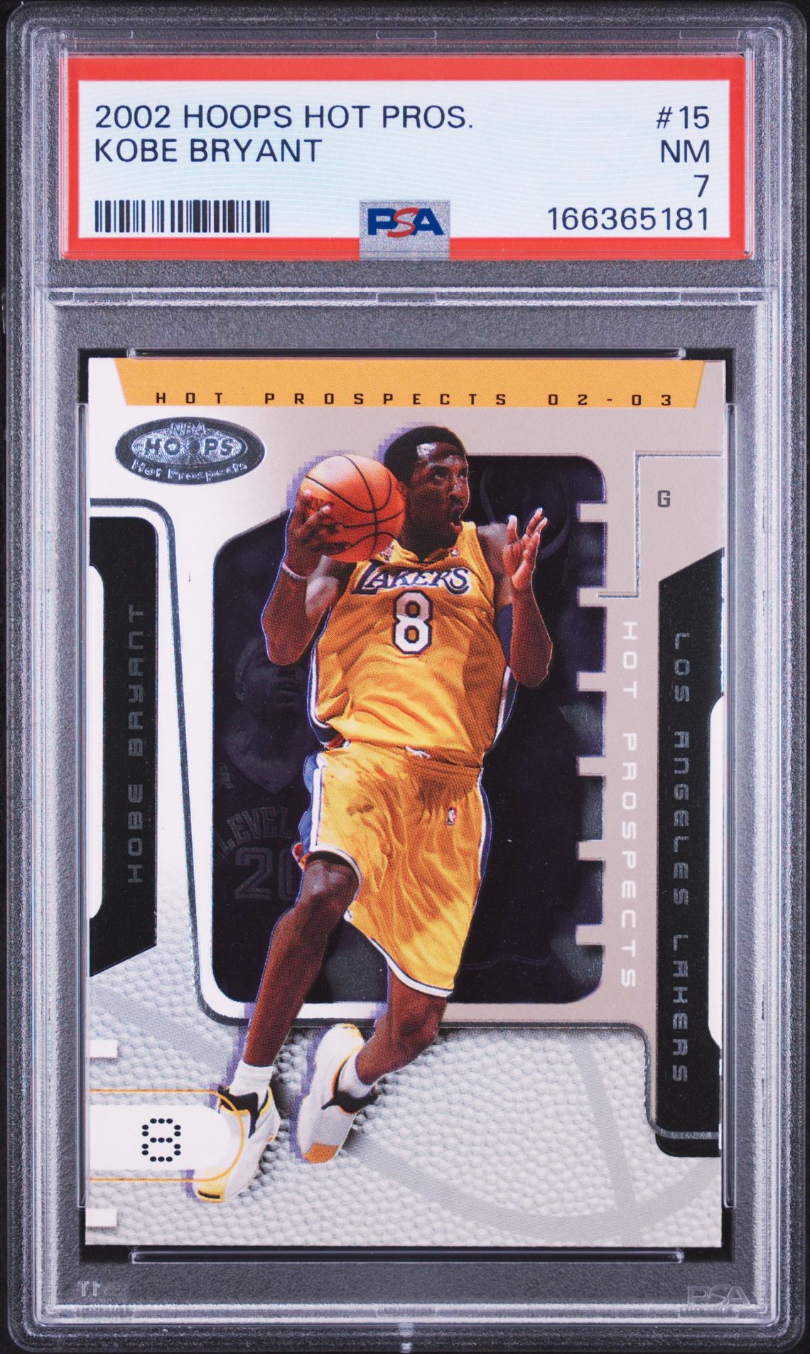 2002 Hoops Hot Prospects Kobe Bryant #15 Nm 7 front