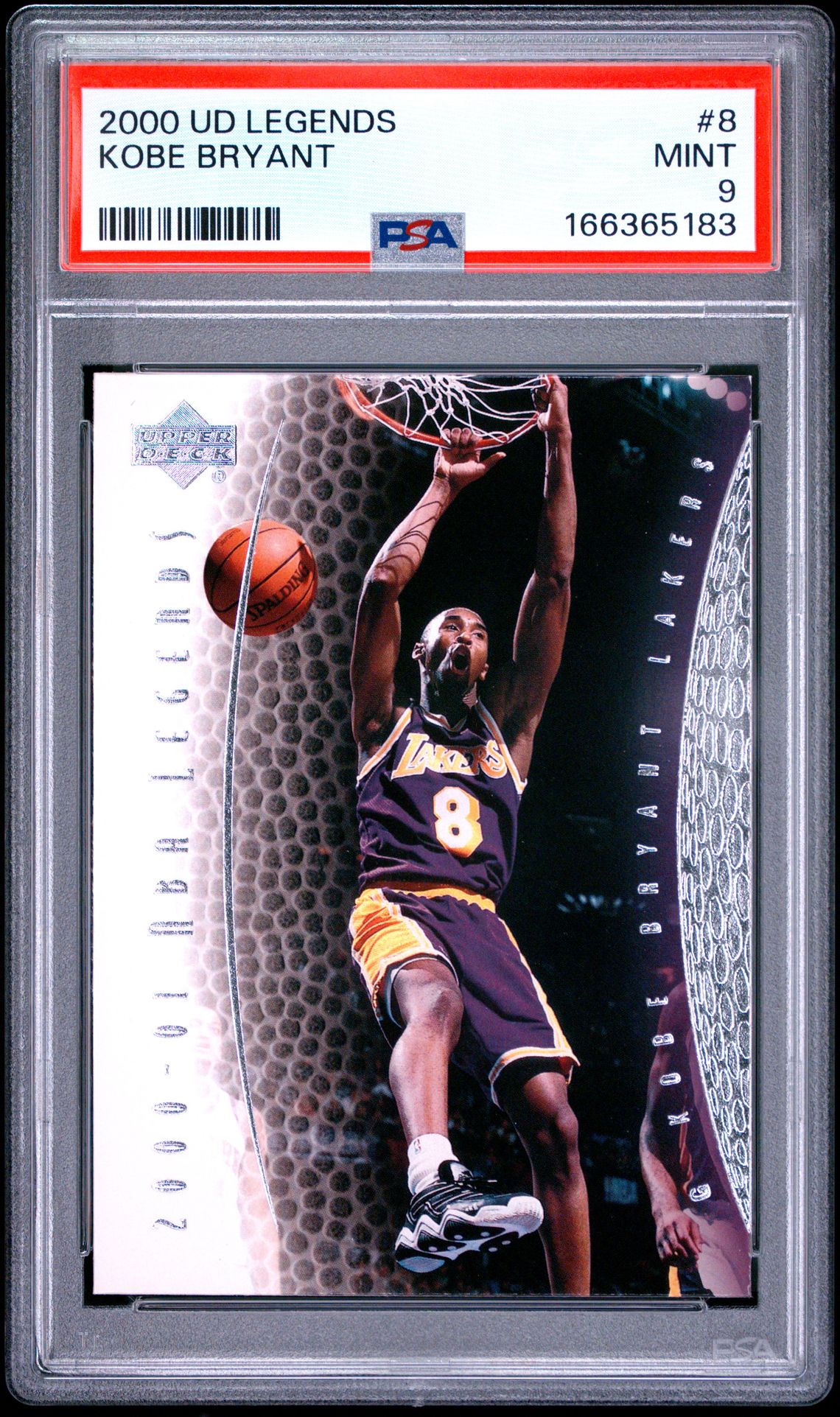 2000 Upper Deck Legends Kobe Bryant #8 Mint 9 front