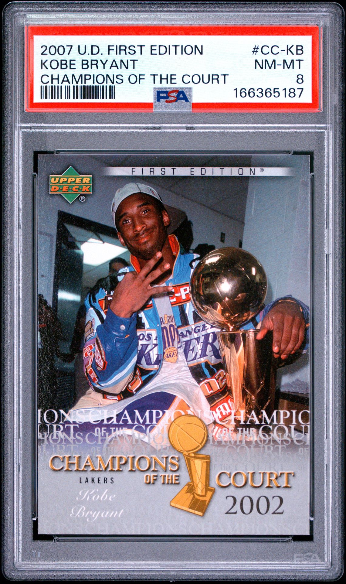 2007 Upper Deck First Edition Champions Of The Court Kobe Bryant #Cc-Kb (Champions Of The Court) Nm-Mt 8 front
