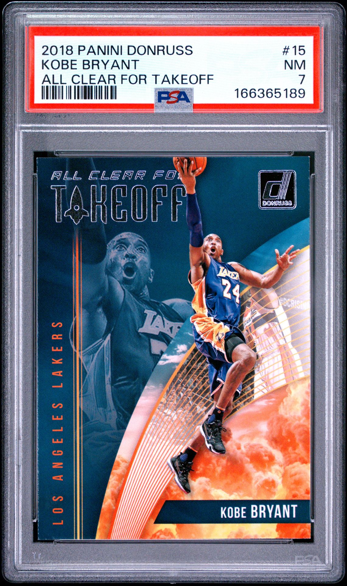 2018 Panini Donruss All Clear For Takeoff Kobe Bryant #15 (All Clear For Takeoff) Nm 7 front