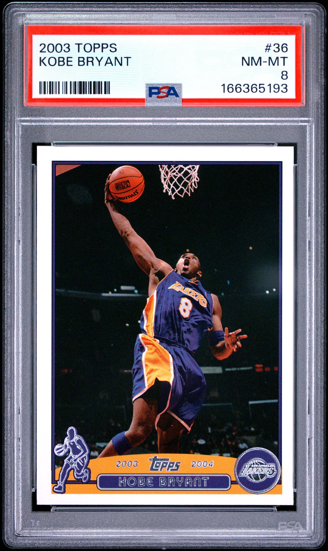 2003 Topps Kobe Bryant #36 Nm-Mt 8 front