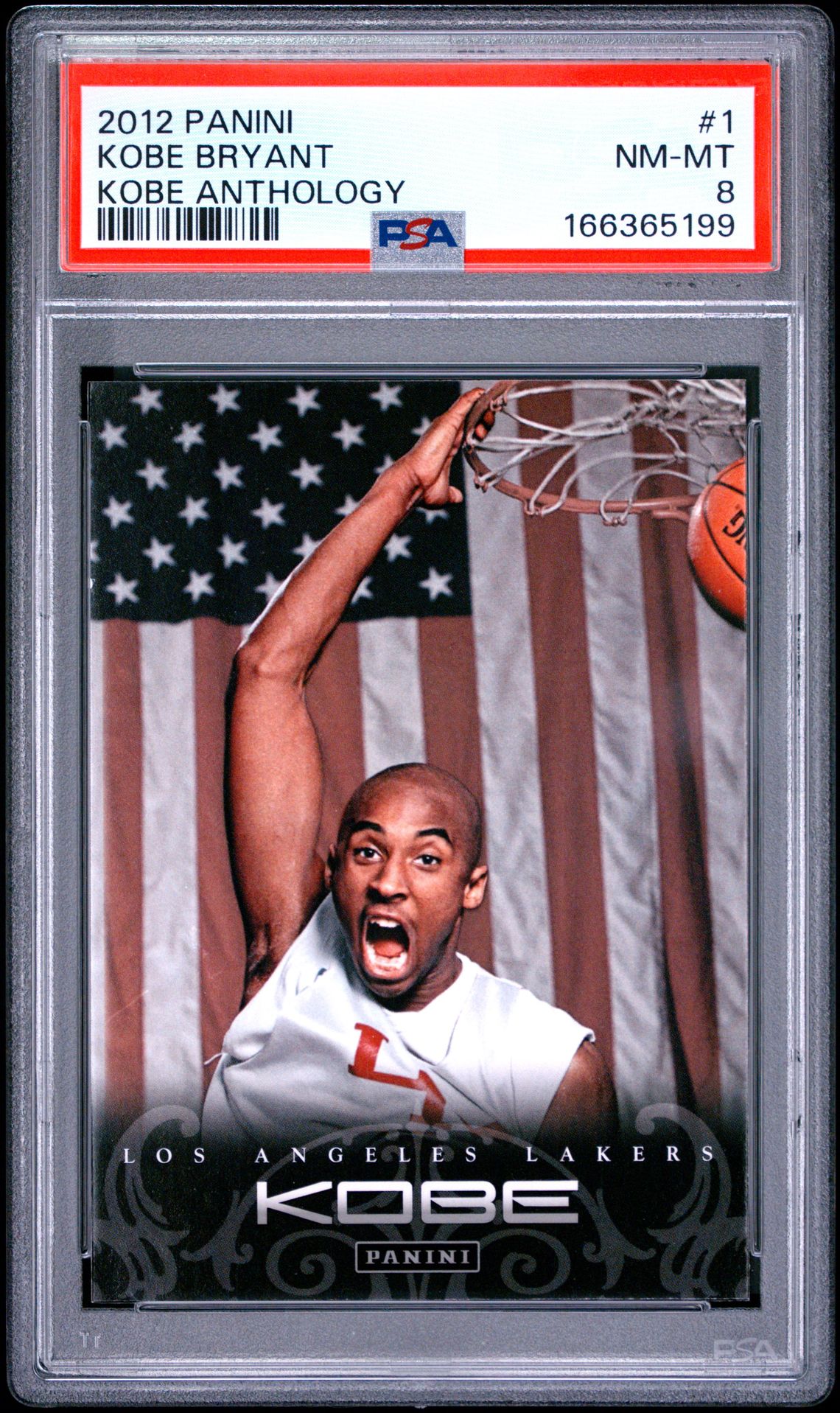 2012 Panini Kobe Anthology Kobe Bryant #1 (Kobe Anthology) Nm-Mt 8 front