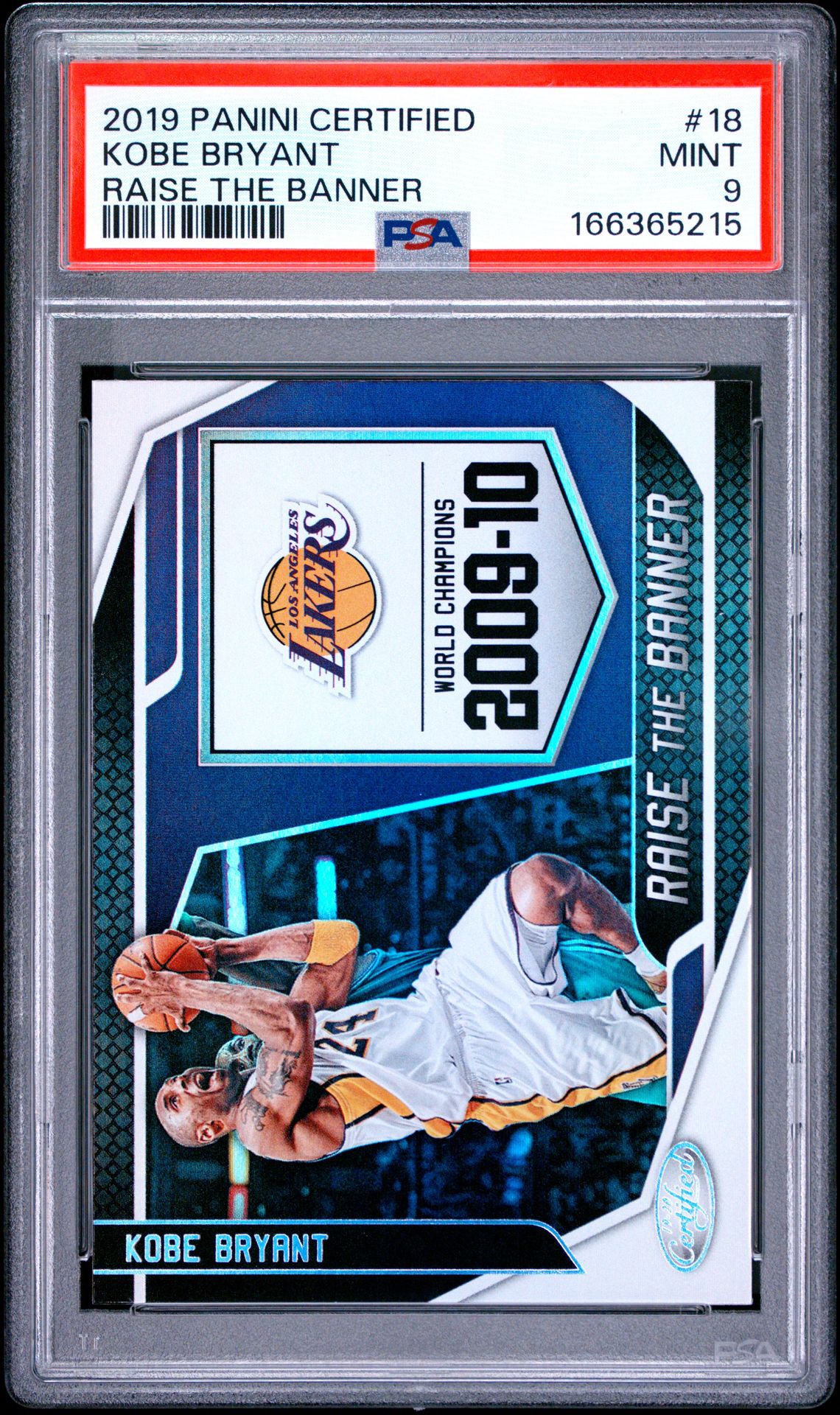 2019 Panini Certified Raise The Banner Kobe Bryant #18 (Raise The Banner) Mint 9 front