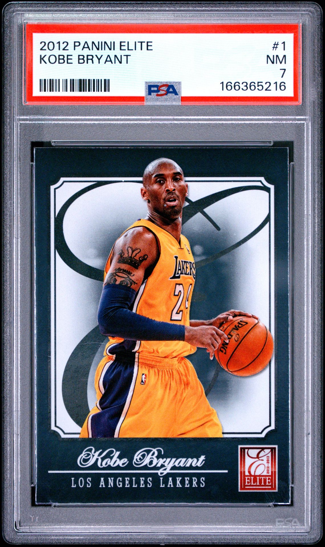 2012 Panini Elite Kobe Bryant #1 Nm 7 front