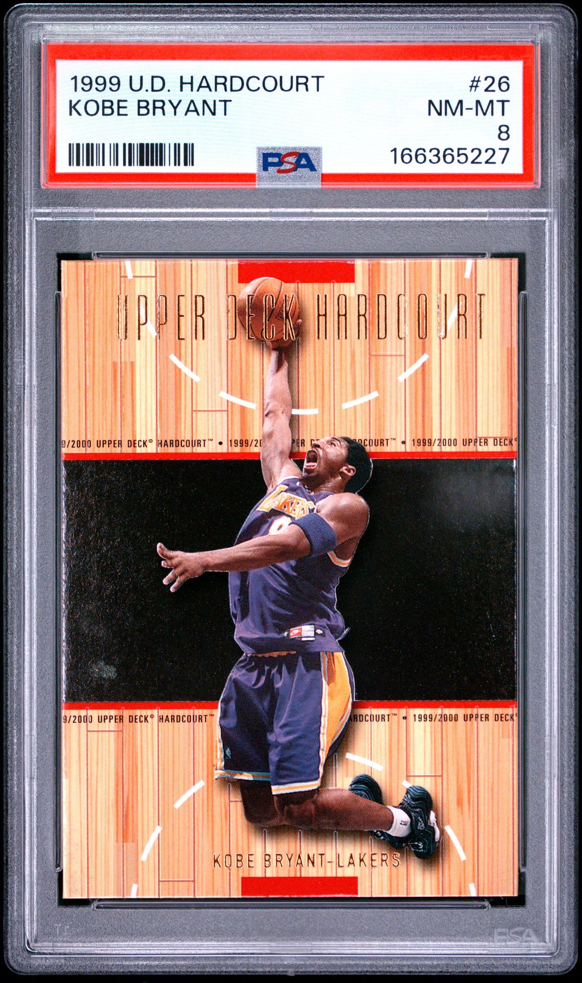 1999 Upper Deck Hardcourt Kobe Bryant #26 Nm-Mt 8 front