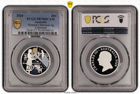 2026 20C Women's Services Ag Colorized PR70DCAM