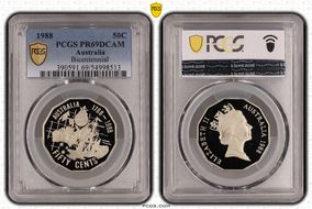 1988 50C Bicentennial PR69DCAM