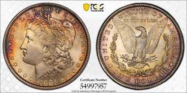 1881 $1 MS67