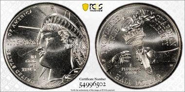 2026-D 50C Enduring Liberty MS67