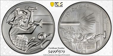 (2026) Medal 1916 Mercury Dime Ag SP70