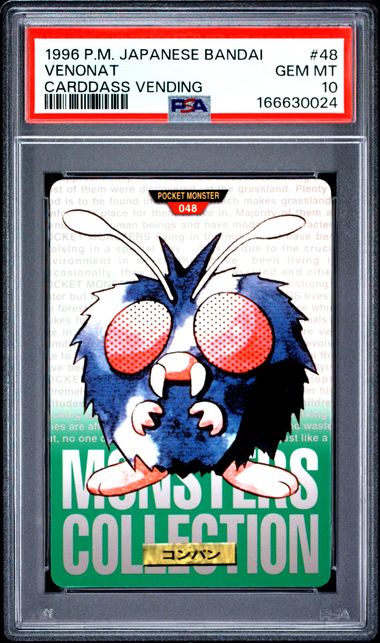Venonat card PSA 10, cert 166630024