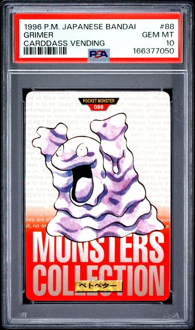 Grimer card PSA 10, cert 166377050
