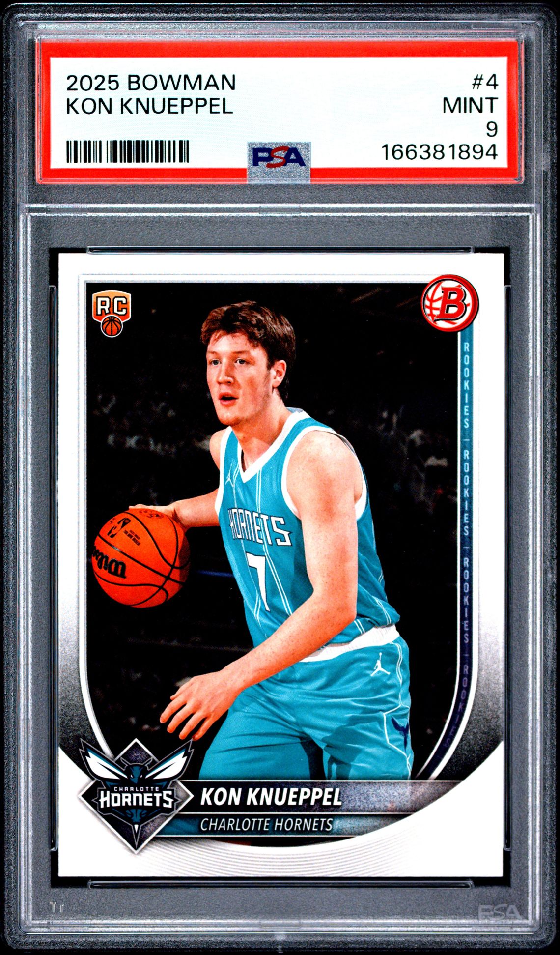 2025 Bowman Kon Knueppel #4 Mint 9 front