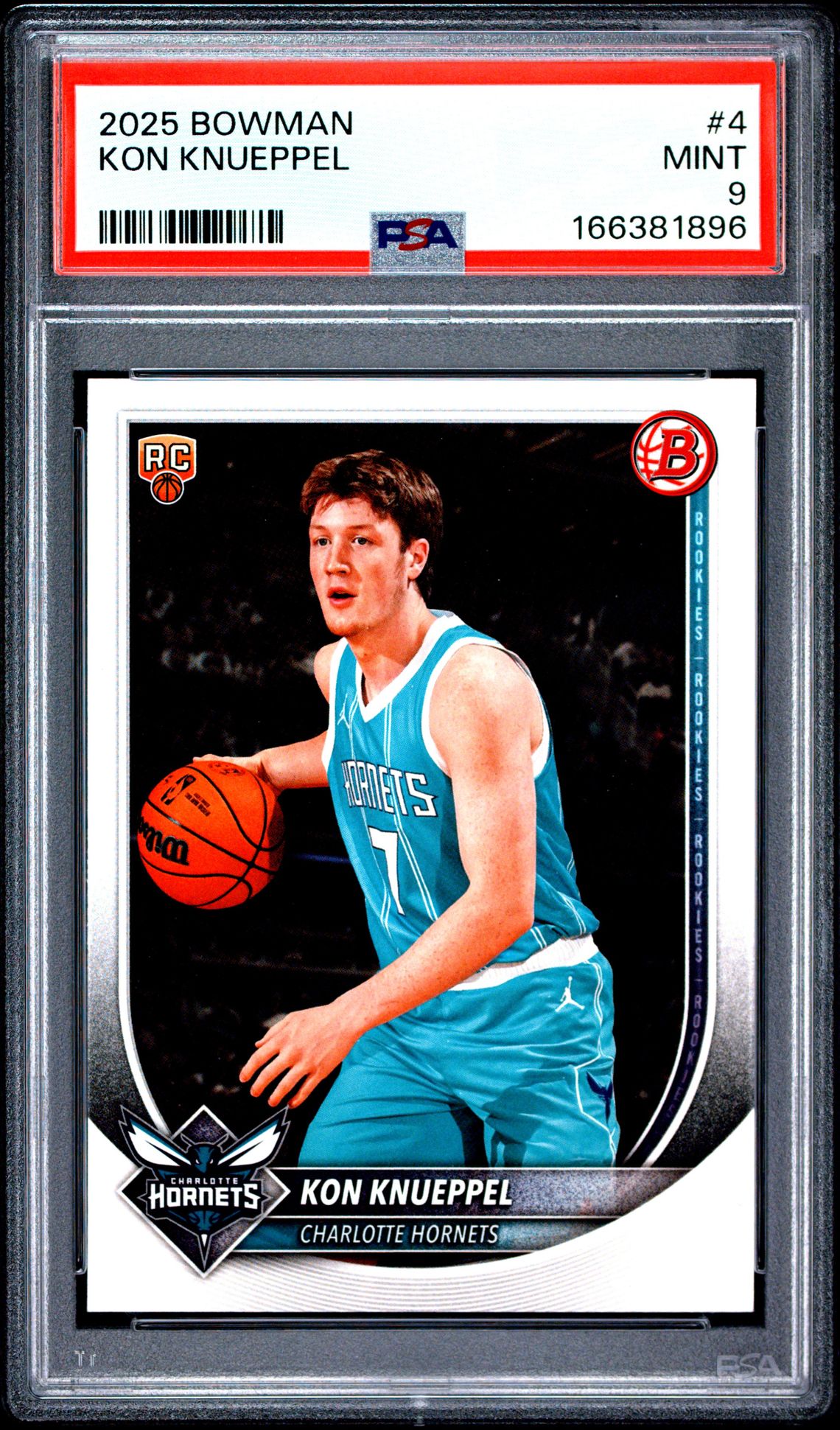 2025 Bowman Kon Knueppel #4 Mint 9 front