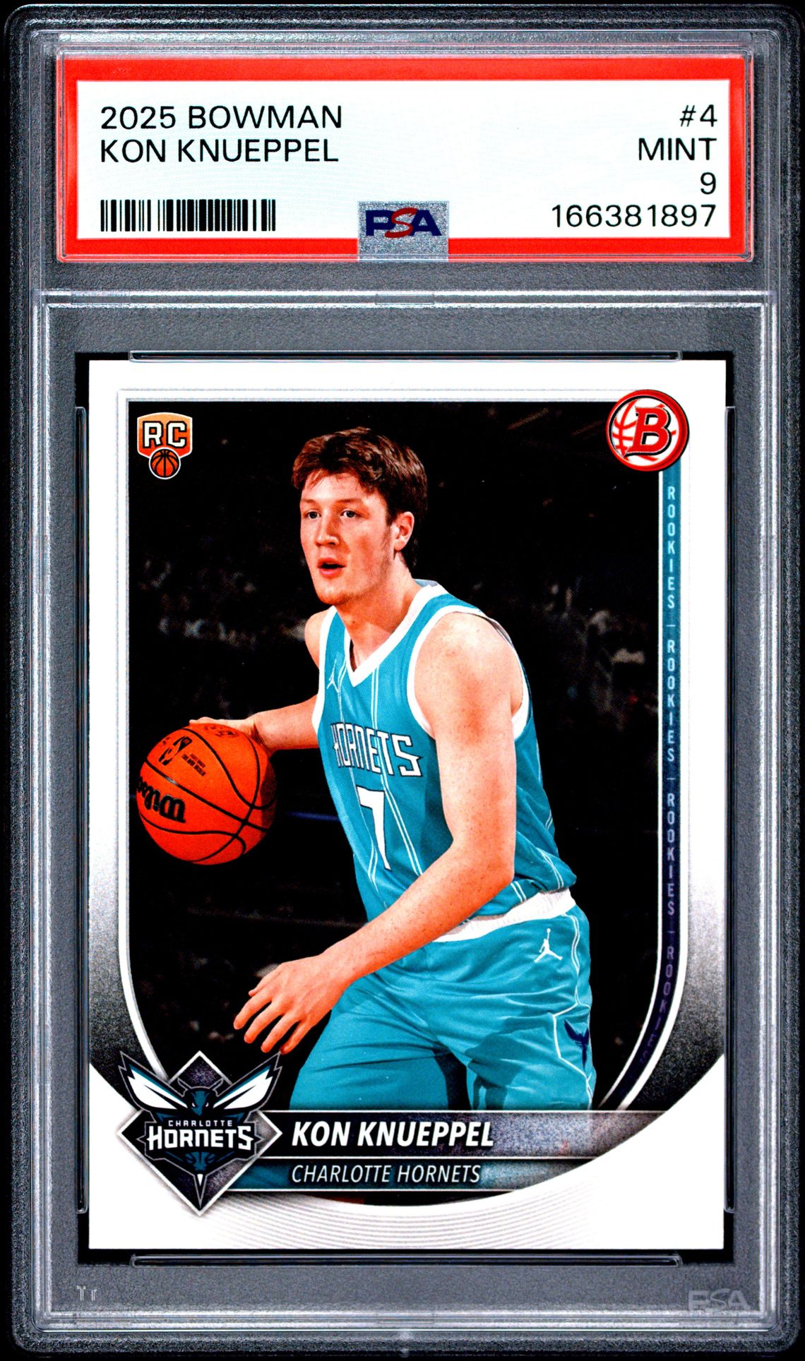 2025 Bowman Kon Knueppel #4 Mint 9 front