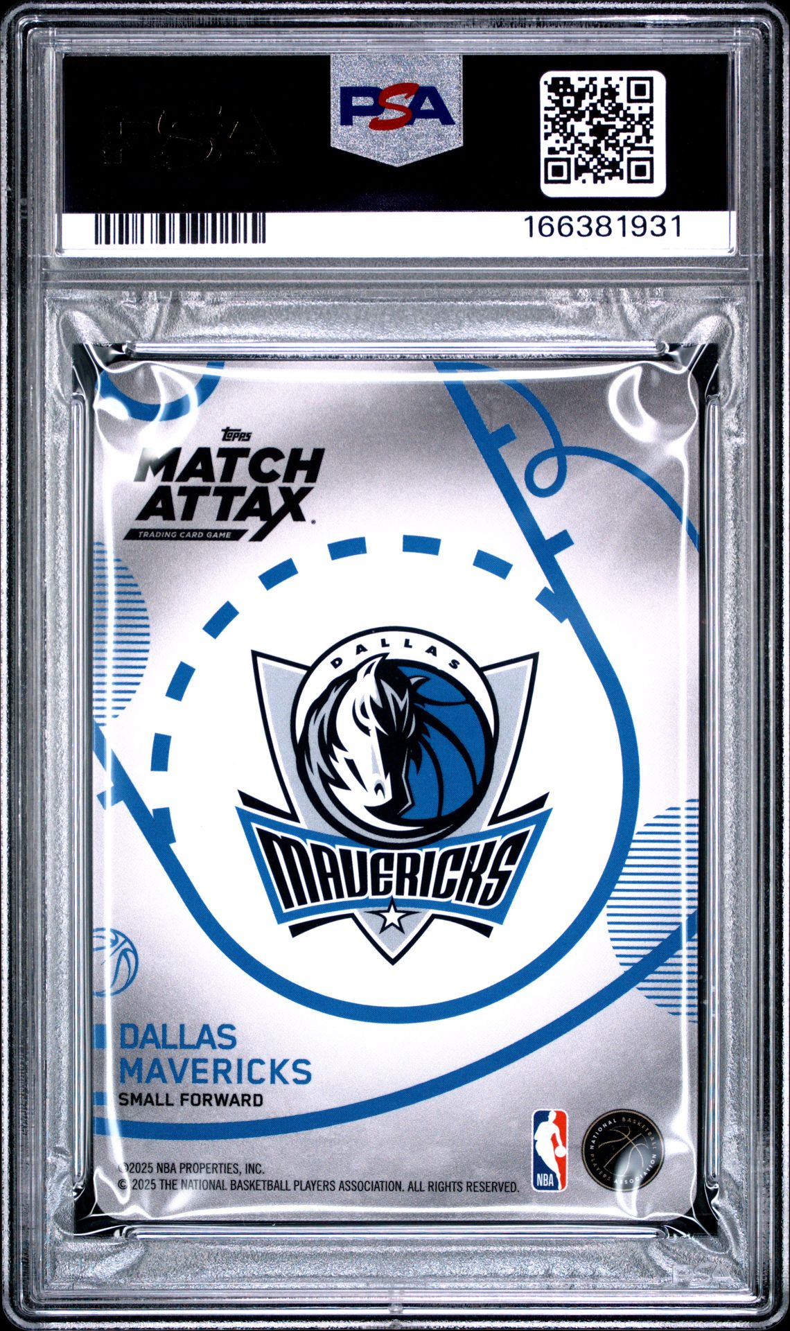 2025 Topps Match Attax Hot Prospects Cooper Flagg #Hp-Cf Gem Mt 10 back