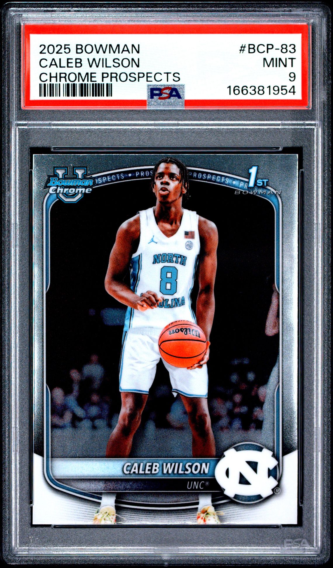 2025 Bowman Chrome Prospects Caleb Wilson #Bcp-83 Mint 9 front