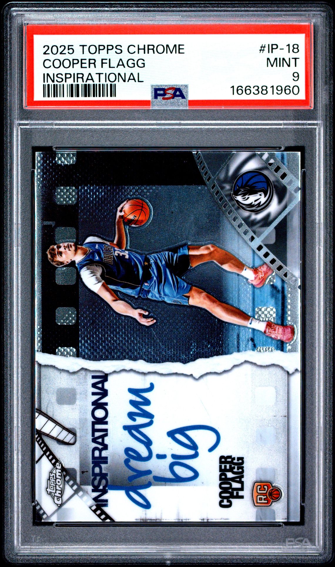 2025 Topps Chrome Inspirational Cooper Flagg #Ip-18 Mint 9 front