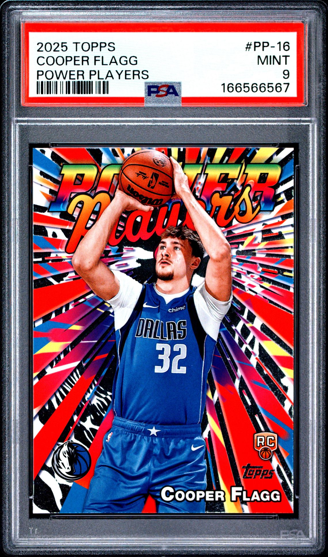 2025 Topps Power Players Cooper Flagg #Pp-16 Mint 9 front