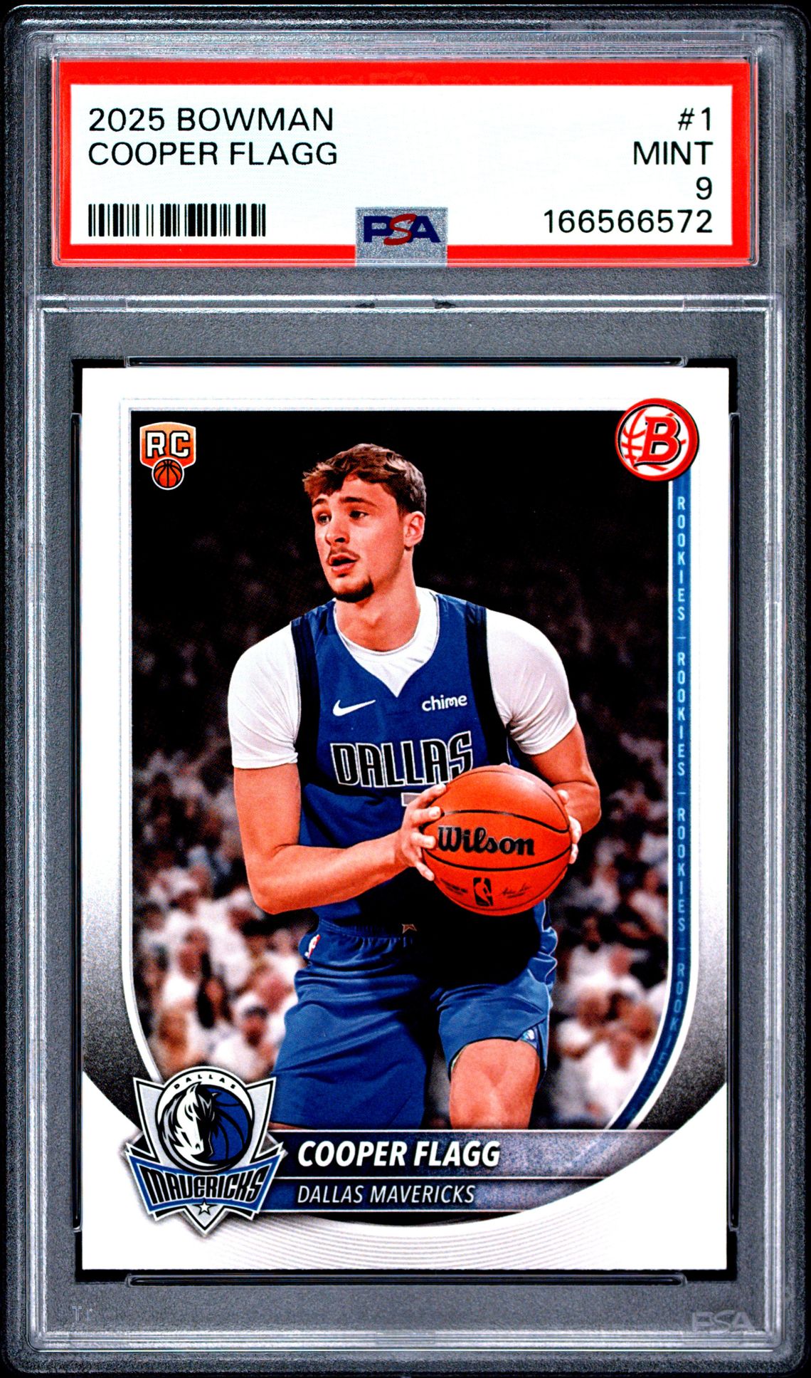 2025 Bowman Cooper Flagg #1 Mint 9 front